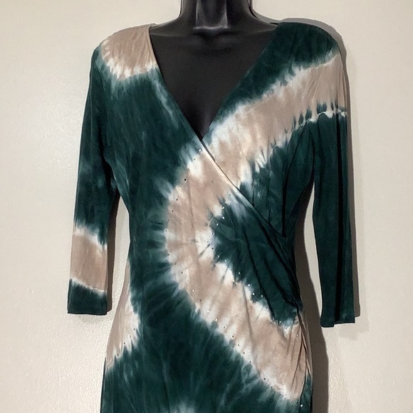I-N-C International Concept Petite Tie Dye Dress - Picture 3 of 9